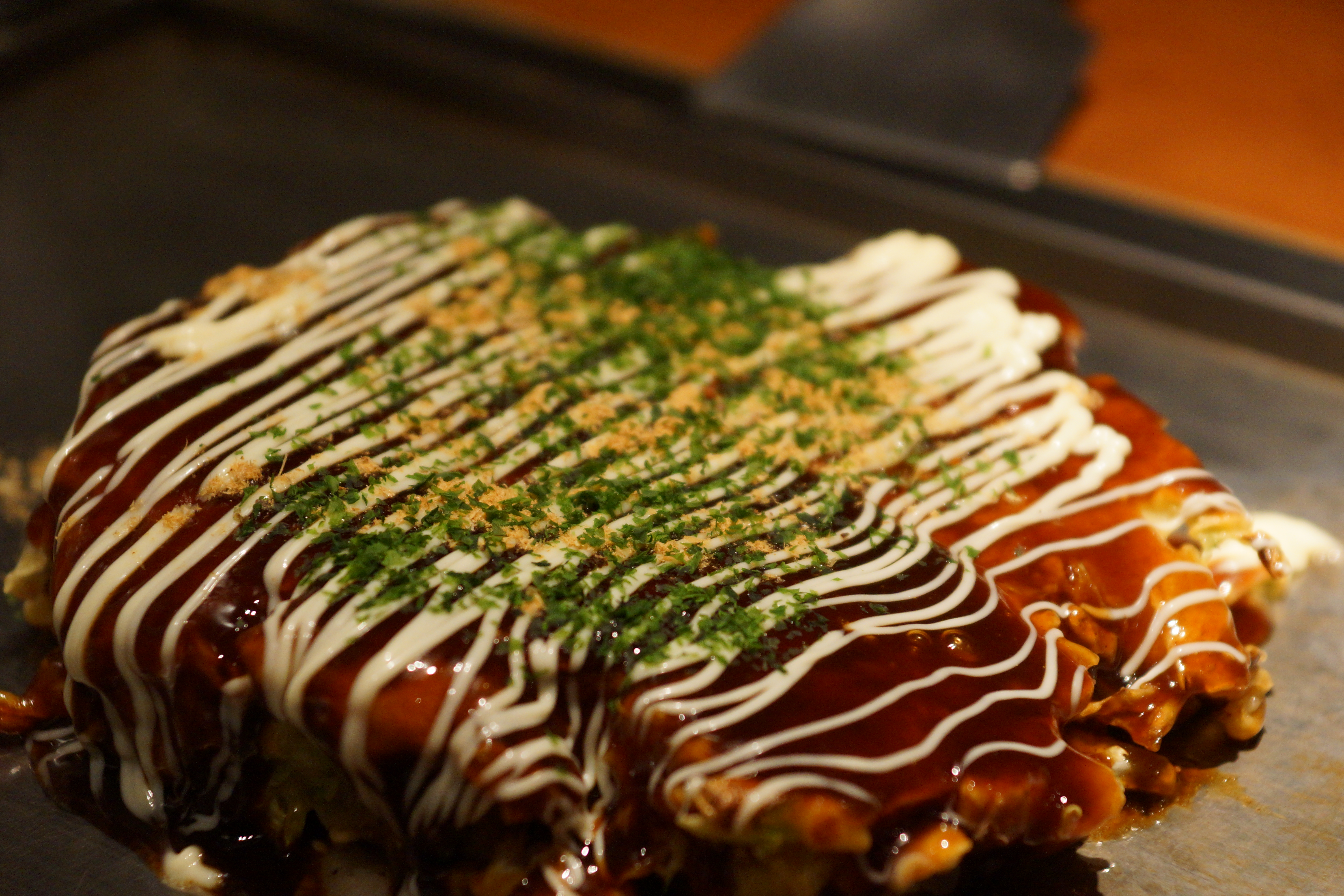 Okonomiyaki (galette japonaise) — photo du plat