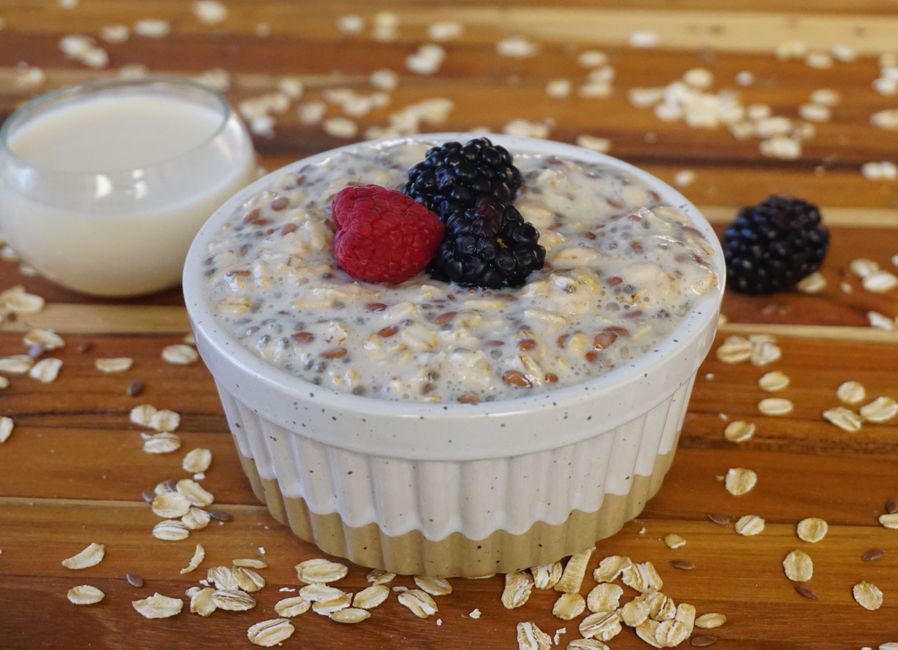 Overnight oats aux fruits — photo du plat