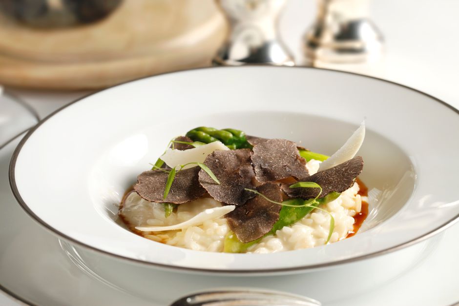 Risotto aux asperges vertes et parmesan — photo du plat